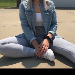 Grey champion joggers